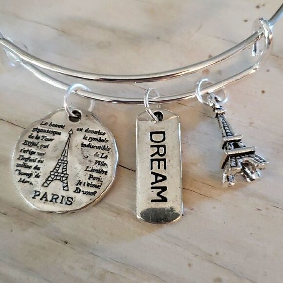 Bracelets by Sandra silver tone adjustable, dream - Picture 2 of 2